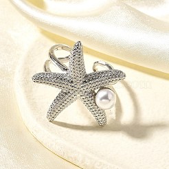 Brass Cuff Rings for Women&nbsp;RJEW-Q008-02P