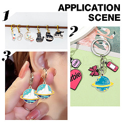 60Pcs 15 Style Alloy Enamel Pendants&nbsp;ENAM-AR0001-52