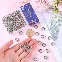 80Pcs Tibetan Style Alloy Spacer Beads&nbsp;FIND-SC0010-88