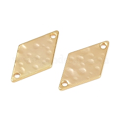 Brass Textured Geometric Connector Charms&nbsp;KK-B137-10G-01