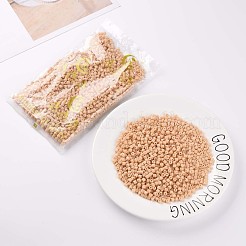 Opaque Colours Glass Round Bugle Beads&nbsp;SEED-S045-001A-A02