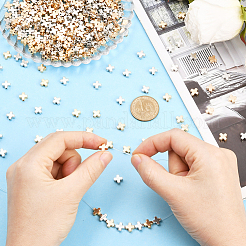 600Pcs 2 Colors CCB Plastic Beads&nbsp;CCB-PA0001-18