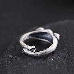 Frog Alloy with Natural  Red Corundum Cuff Rings&nbsp;FS-WGCE30D-01