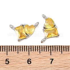 Brass Pave Cubic Zirconia Charms&nbsp;CU-CBA6A75-04P-06