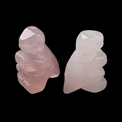 Natural Rose Quartz Carved Healing Dinosaur Figurines&nbsp;G-B062-07E