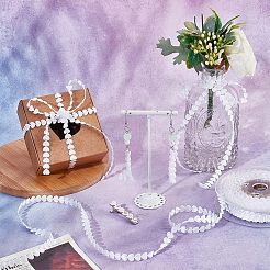 Polyester Heart Ribbon&nbsp;OCOR-WH0079-04B
