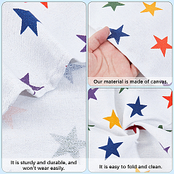1Pc Star Pattern Chair Polycotton Cloth&nbsp;AJEW-GF0015-38D