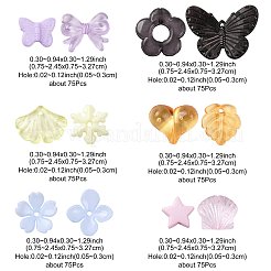 450Pcs 6 Colors Transparent & Opaque Acrylic Beads&nbsp;TACR-FS0001-67