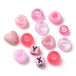 200Pcs 10 Styles Plastic Pearlized Beads&nbsp;FIND-FS0002-34