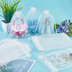 50pcs Large Organza Pouches Portable Shoes Bag Travel Storage Drawstring Bags&nbsp;OP-SP0001-03C-01