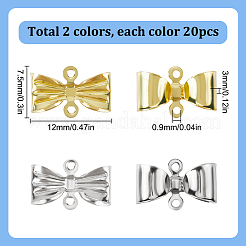 40Pcs 2 Colors Alloy Links Connector Charms&nbsp;FIND-SP0002-47