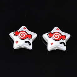 3D Printed ABS Plastic Imitation Pearl Beads&nbsp;KY-S168-010B