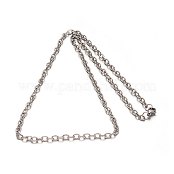 Tarnish Resistant 304 Stainless Steel Cable Chain Necklaces&nbsp;NJEW-M151-07P