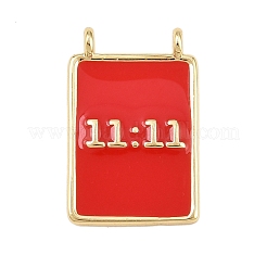 Brass Enamel Pendants&nbsp;KK-L251-01G-C