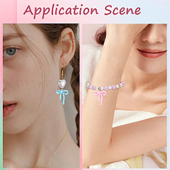 30Pcs Rack Plating Spray Painted Alloy and ABS Imitation Pearl Pendants&nbsp;FIND-SC0019-57