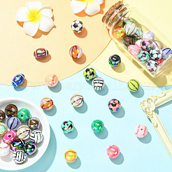 UV Plating Sport Theme Opaque Acrylic Beads&nbsp;OACR-CJC0019-005