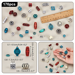 170Pcs Opaque Acrylic Beads&nbsp;MACR-PH0001-83