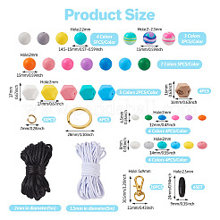 DIY Keychain Bracelet Making Kit&nbsp;DIY-TA0004-19