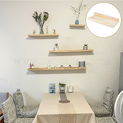 Rectangle Solid Wood Wall Shelf&nbsp;AJEW-WH0472-11A
