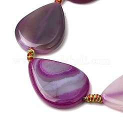 Natural Banded Agate Beads Strands&nbsp;G-F825-F01-01B