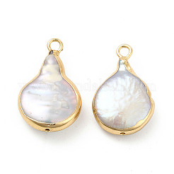 Baroque Natural Keshi Pearl Pendants&nbsp;PEAR-P004-37KCG
