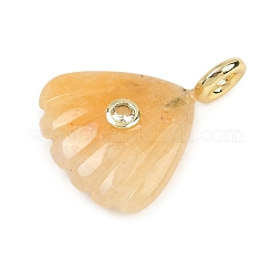 Natural Yellow Aventurine Carved Pendants&nbsp;G-G330-02G-04