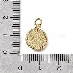Brass Clear Cubic Zirconia Charms&nbsp;KK-G602-10G