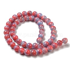 Dyed Natural White Jade Beads Strands&nbsp;G-F764-02D