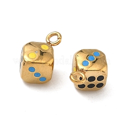 304 Stainless Steel Enamel Pendants&nbsp;STAS-F347-03G