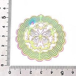 201 Stainless Steel 3D Rotating Hanging Wind Spinner&nbsp;STAS-T064-94