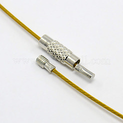 201 Stainless Steel Wire Necklace Cord&nbsp;X-TWIR-SW001-6