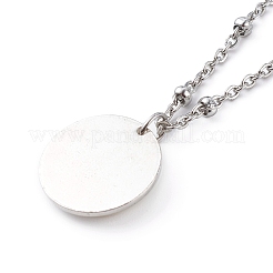 Natural Shell Initial Necklaces&nbsp;NJEW-JN03420