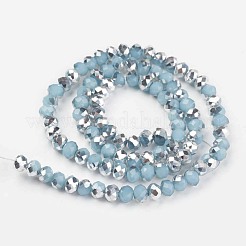 Electroplate Glass Beads Strands&nbsp;EGLA-A034-J8mm-M06