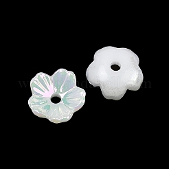 UV Plating Opaque Acrylic Bead Cap&nbsp;OACR-K001-45