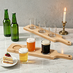 6Pcs Bamboo Wine Glass Tray&nbsp;AJEW-WH0797-001