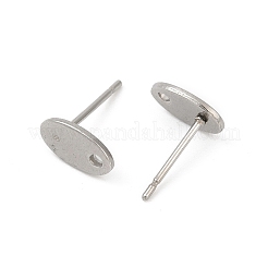 304 Stainless Steel Stud Earring Findings&nbsp;STAS-Q353-02P