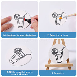 40Pcs 5 Styles Foam Texture Painting Paper&nbsp;DIY-WH0622-590