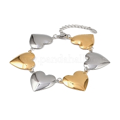 304 Stainless Steel Stainless Steel Link and Charm Bracelets&nbsp;BJEW-C111-03GP