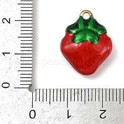 Brass Enamel Pendants&nbsp;KK-R224-14A-G