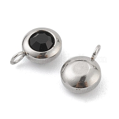 304 Stainless Steel Rhinestone Charms&nbsp;STAS-Z009-04-02P