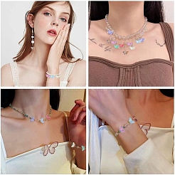 100Pcs Transparent Spray Painted Glass Beads&nbsp;GLAA-YW0005-09
