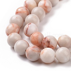 Natural Red Netstone Beads Strands&nbsp;G-F352-8mm