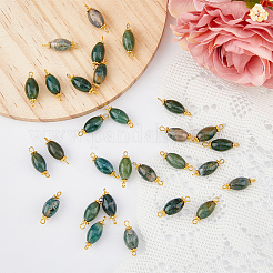 30Pcs Natural Moss Agate Connector Charms&nbsp;FIND-DC0003-54