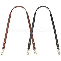 2Pcs 2 Colors Imitation Leather Bag Handles&nbsp;FIND-WR0002-69AB