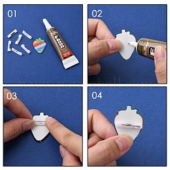 Plastic Brooch Findings&nbsp;JEWB-Q025-01A