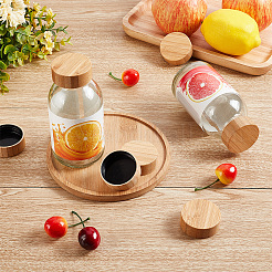 Spice Jars Lids&nbsp;LS-WOOD-WH0027-88