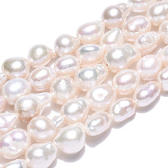Natural Baroque Pearl Keshi Pearl Beads Strands&nbsp;X1-PEAR-S020-F01-01