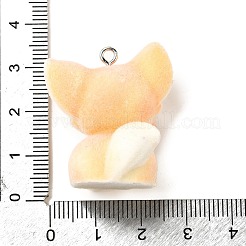 Flocky Opaque Resin Pendants&nbsp;FIND-I044-18B