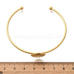 304 Stainless Steel Cuff Bangles&nbsp;STAS-Z108-08G-02