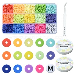 DIY Heishi Word Bracelet Making Kit&nbsp;DIY-YW0006-44